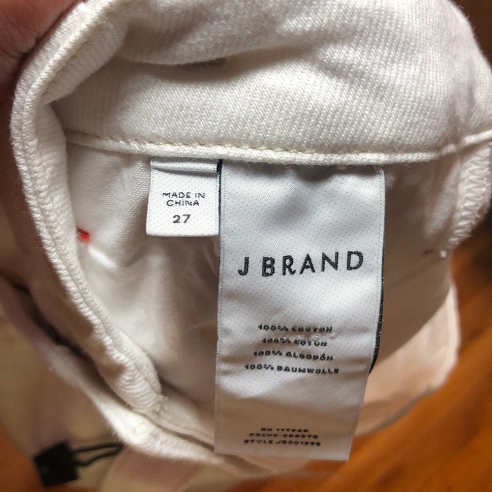 NWT J Brand Tie-Waist White Denim Skirt, 27 - Picture 8 of 8